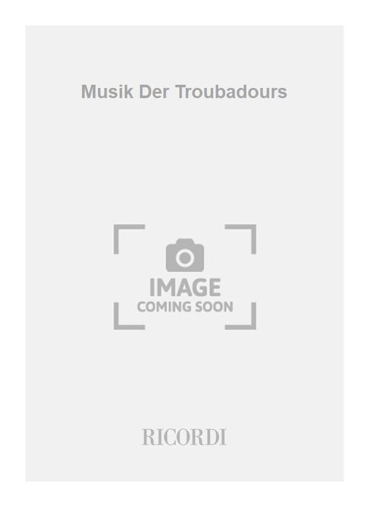 Musik Der Troubadours
